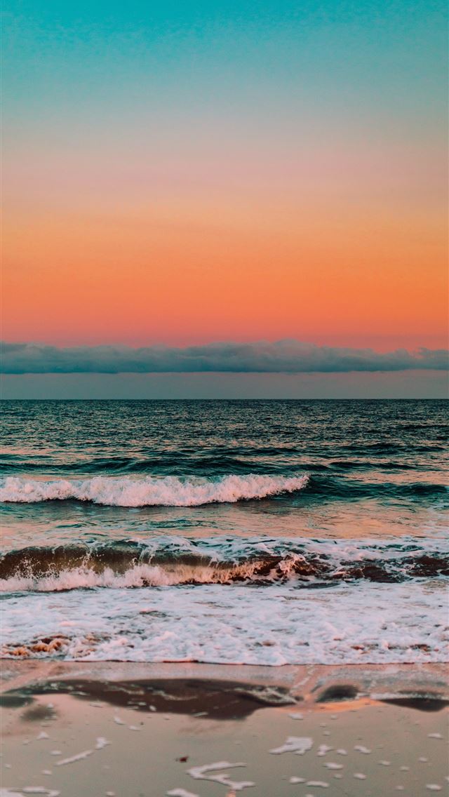 640x1136 ocean water during golden hour - beach iPhone Wallpaper