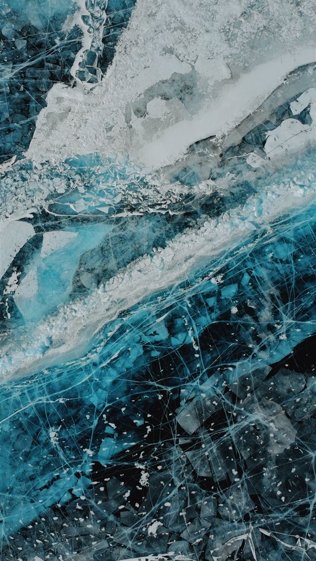 close up photography of white and blue mineral sto... iPhone wallpaper 