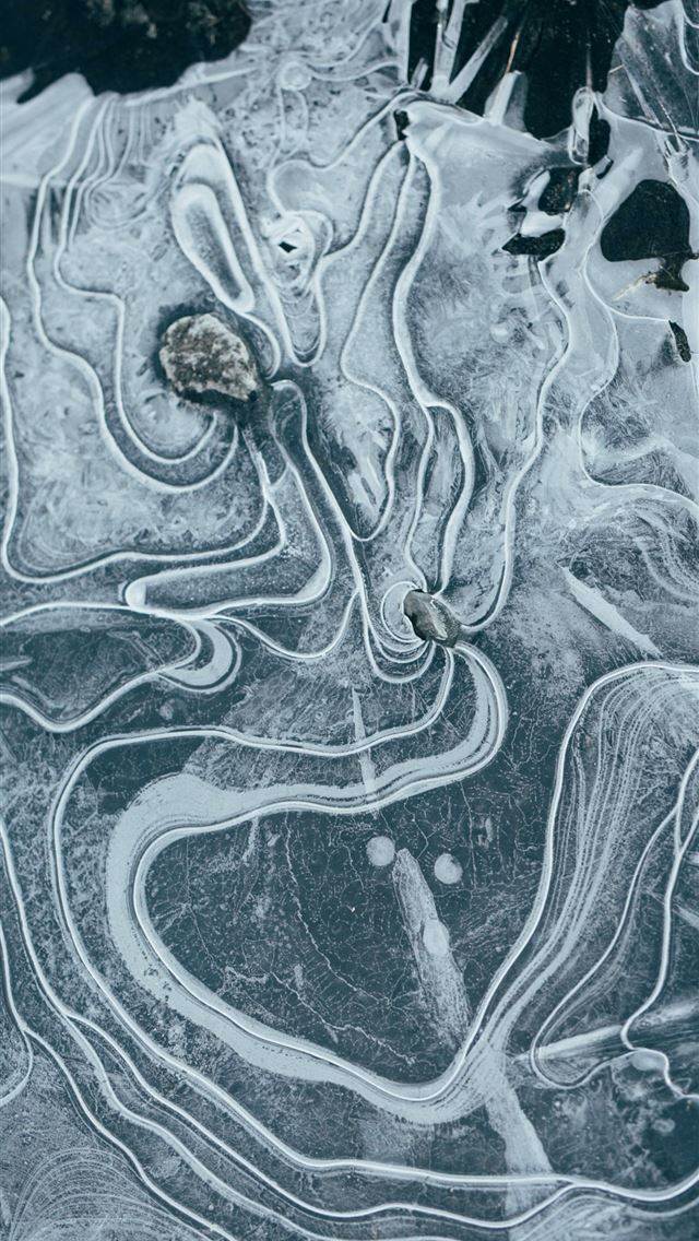 640x1136 aerial view photography of body of water - winter iPhone Wallpaper