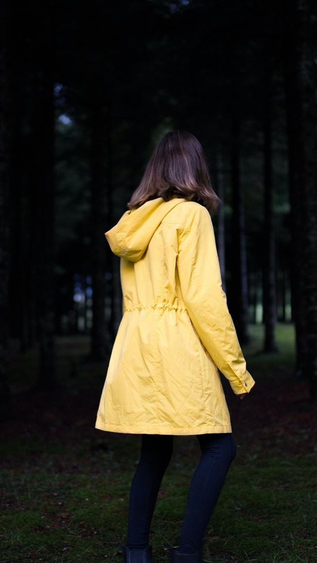 640x1136 woman standing near green leafed trees - canada iPhone Wallpaper