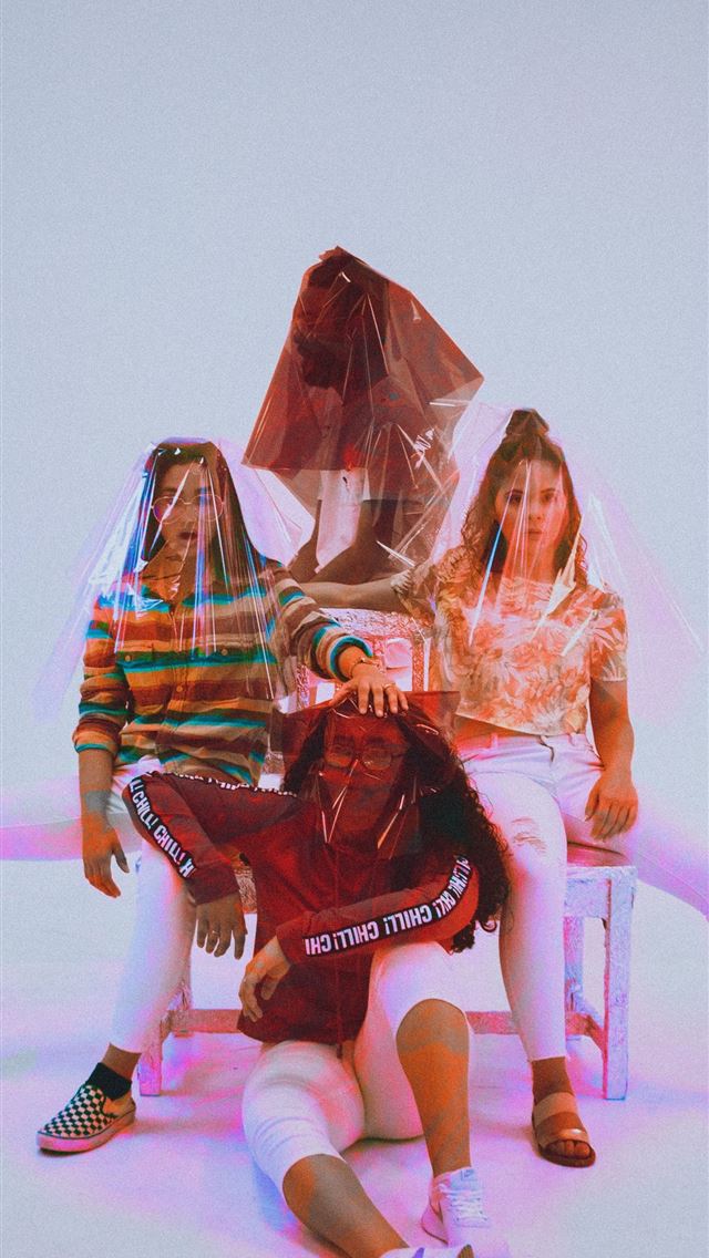 640x1136 four person sitting on chair with plastic bag cove... - orlando iPhone Wallpaper