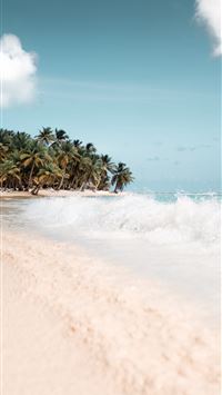 long exposure photography of beach wallpaper