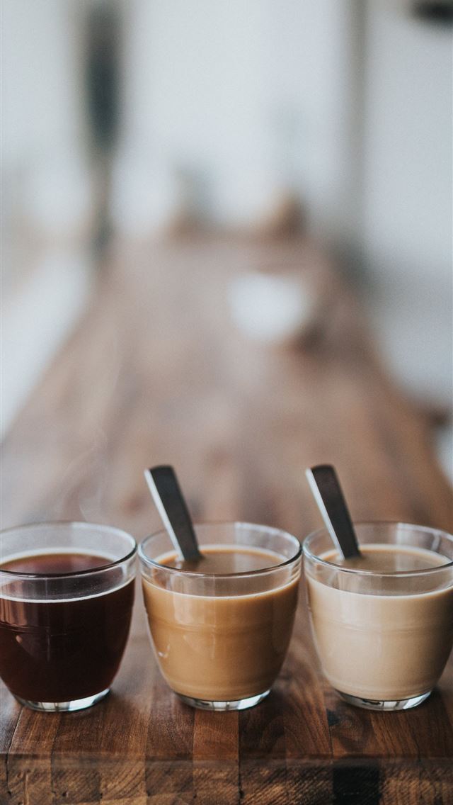 640x1136 macro photography of three assorted liquids - wood iPhone Wallpaper