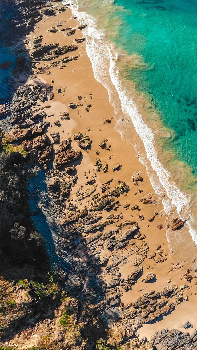 640x1136 aerial view of beach - australia iPhone Wallpaper