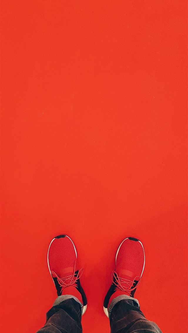640x1136 person wearing red running shoe - modern iPhone Wallpaper