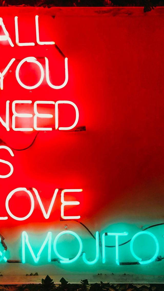 640x1136 red and green all you need is love and mojitos neo... - cake iPhone Wallpaper