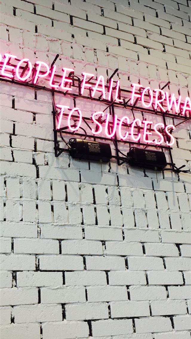 640x1136 red neon signage turned on - quotes iPhone Wallpaper