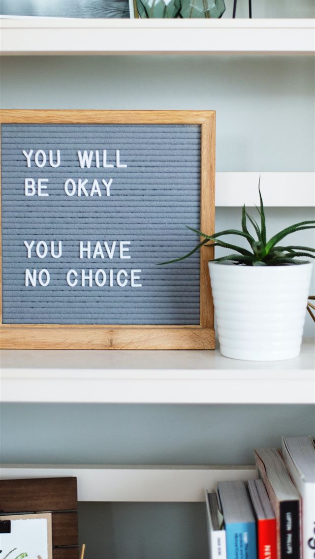 640x1136 You will be okay you have no choice box - books iPhone Wallpaper