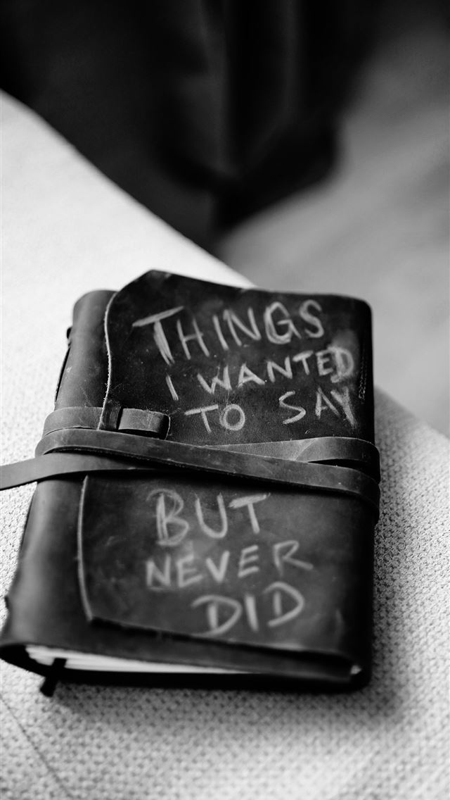 640x1136 black and brown leather bifold wallet - quotes iPhone Wallpaper