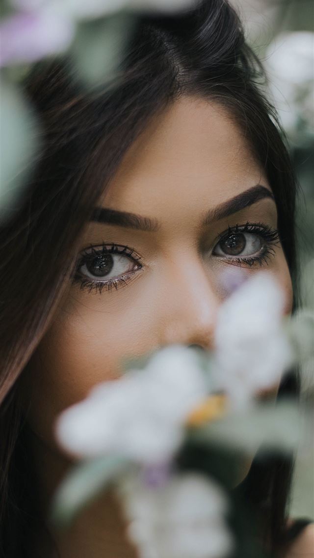 640x1136 woman's face photography - spring iPhone Wallpaper