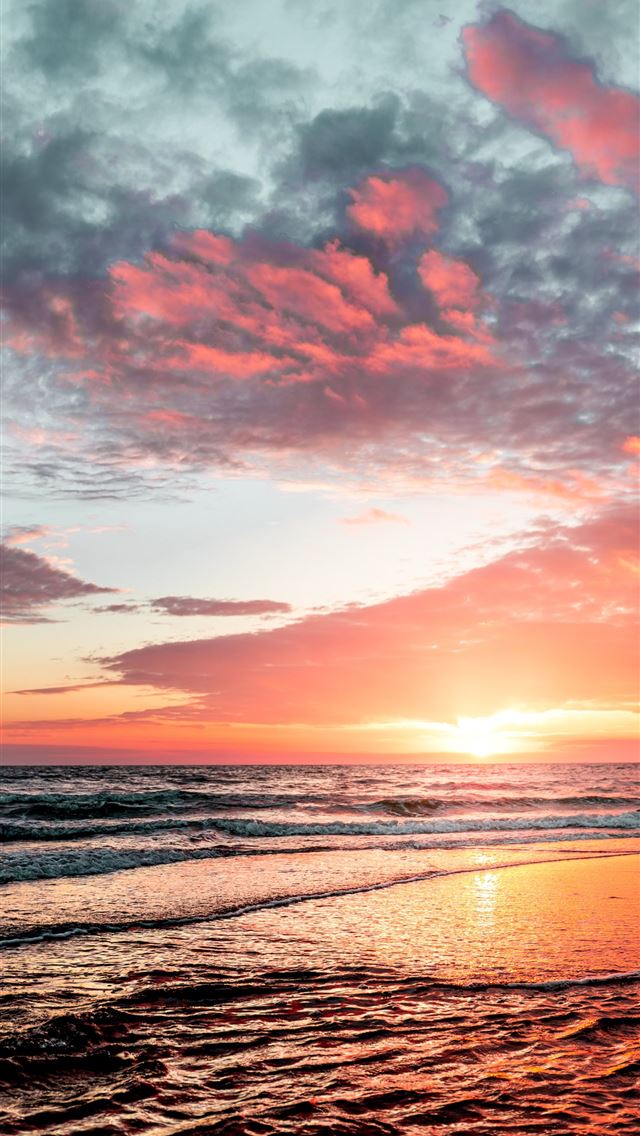 640x1136 body of water under cloudy sky during sunset - sunset iPhone Wallpaper