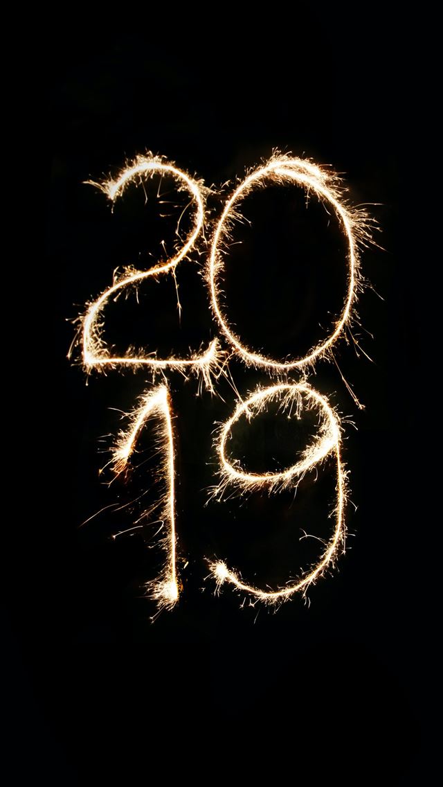 640x1136 flaming 2019 vector art - holiday iPhone Wallpaper
