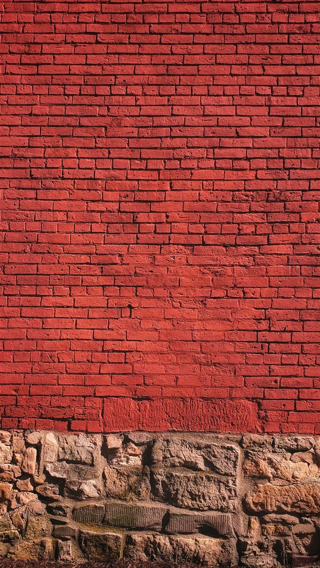 640x1136 red brick wall - usa iPhone Wallpaper