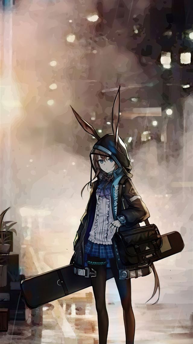 640x1136 amiya arknights 5k - anime iPhone Wallpaper