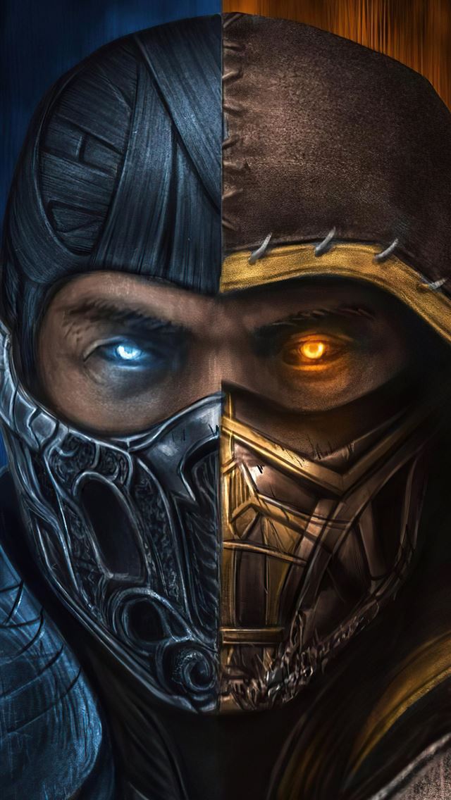 640x1136 sub zero x scorpion mortalkombat movie 4k - mortal kombat movie iPhone Wallpaper