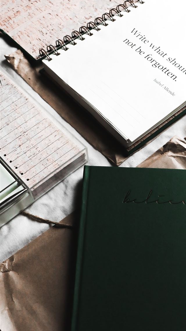 640x1136 green notebook - bible iPhone Wallpaper