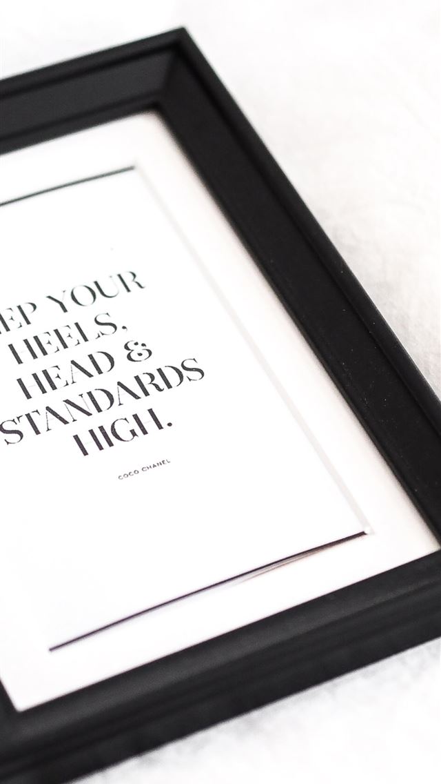 640x1136 black wooden frame with white text - inspirational iPhone Wallpaper