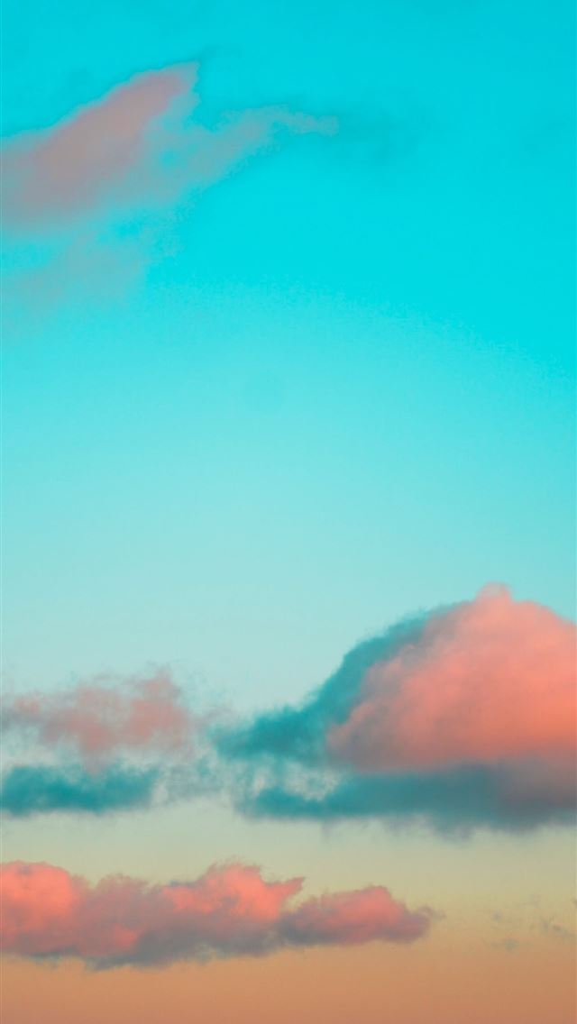 640x1136 orange clouds during daytime -  iPhone Wallpaper