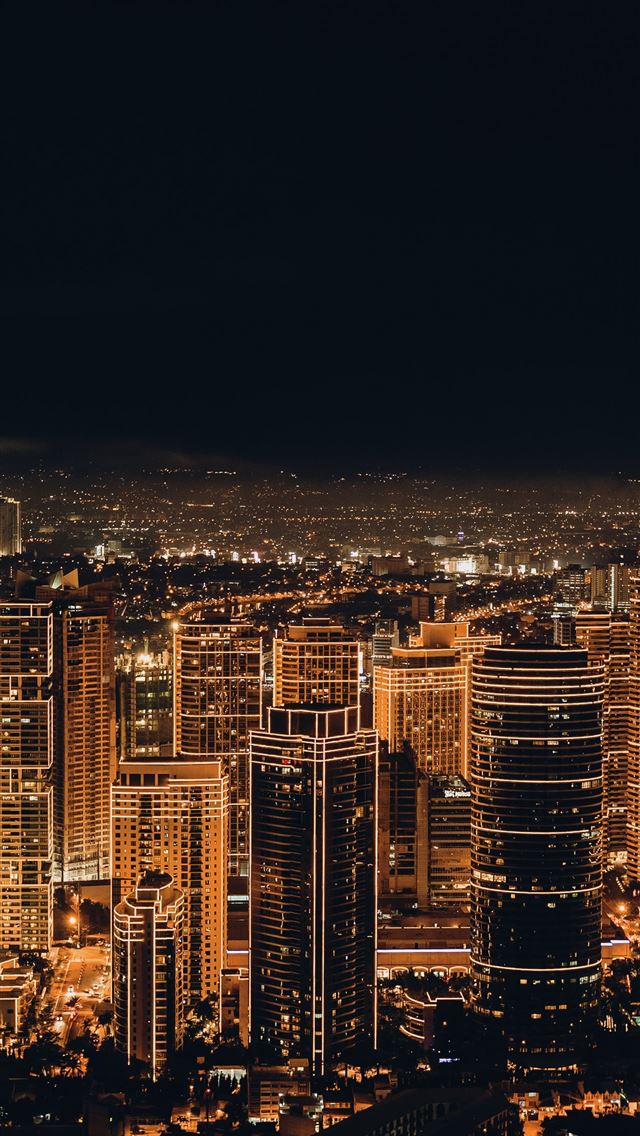 640x1136 city buildings during night time - city iPhone Wallpaper