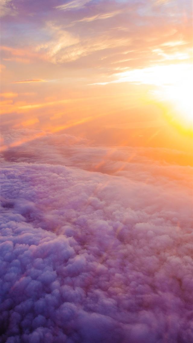 640x1136 aerial photography of white clouds and sunlight -  iPhone Wallpaper