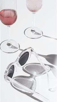 two clear footed drinking glasses photo wallpaper