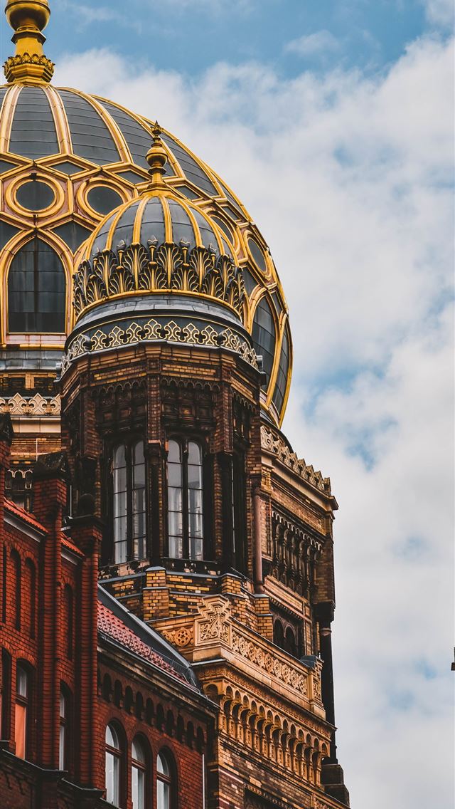 640x1136 yellow and black domed building during daytime - spring iPhone Wallpaper