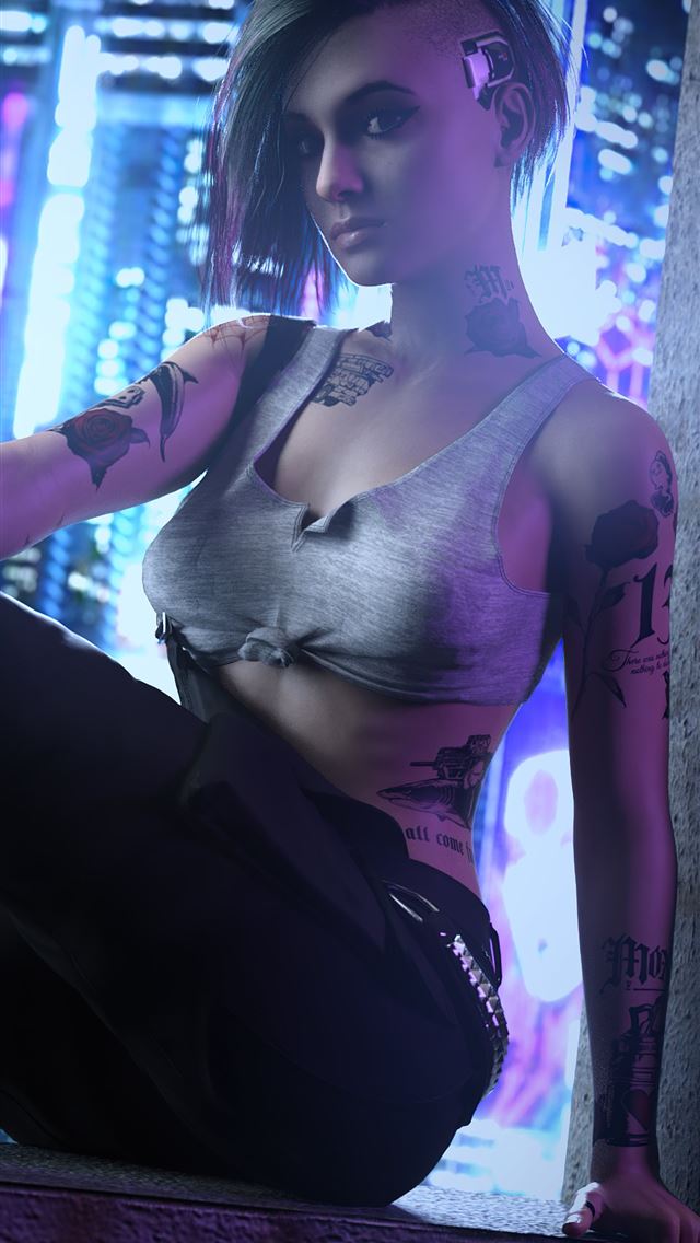 judy alvarez from cyberpunk 2077 game 4k iPhone wallpaper 
