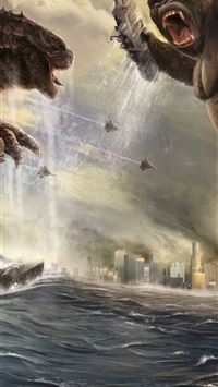 godzilla vs king kong 4k wallpaper