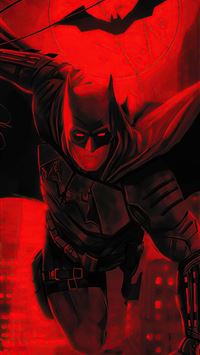 the batman red flame 5k wallpaper
