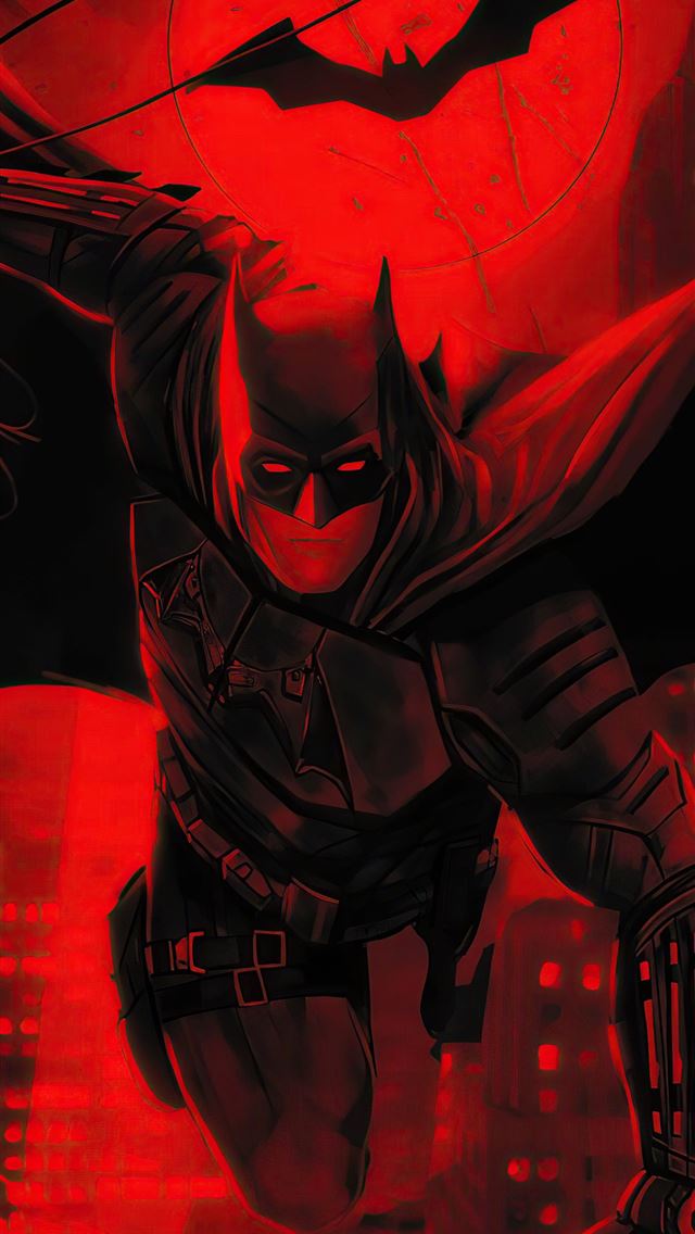 640x1136 the batman red flame 5k - the batman iPhone Wallpaper
