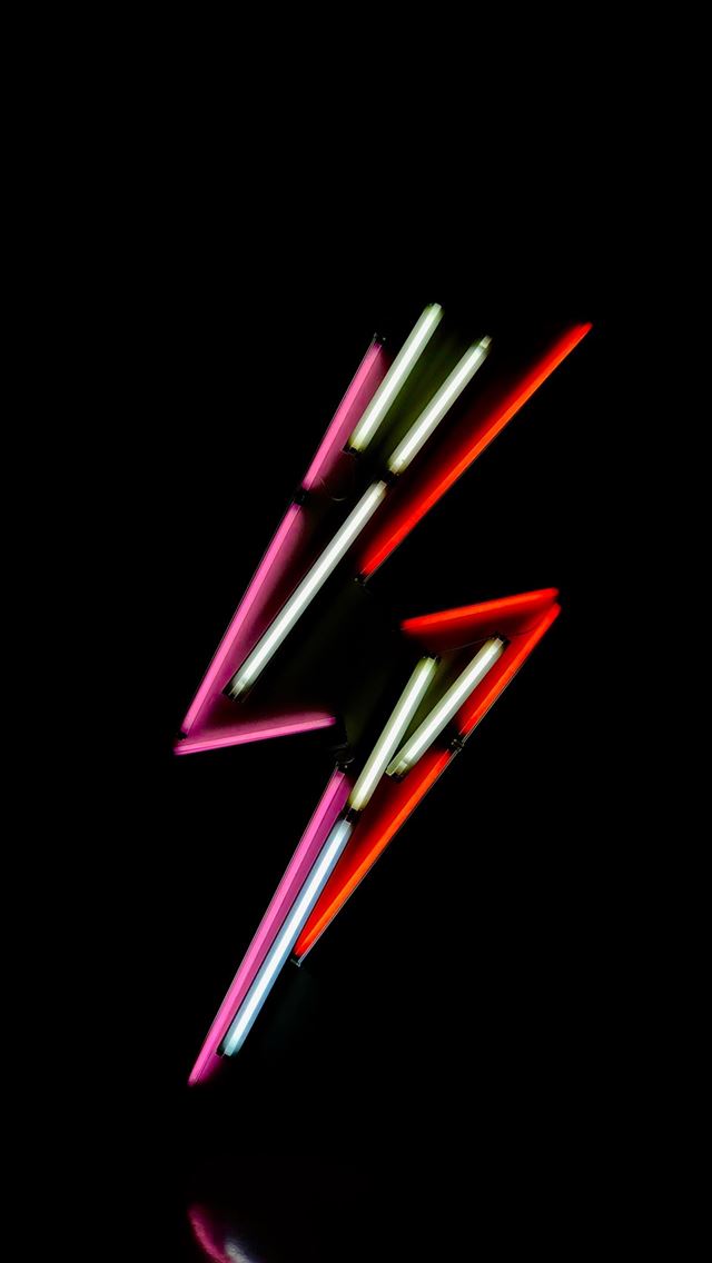 640x1136 lightning neon sign - neon iPhone Wallpaper
