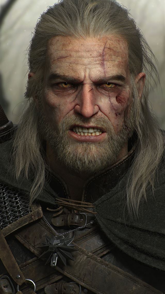 640x1136 geralt of rivia the witcher 3 wild hunt 5k - ps4 games iPhone Wallpaper