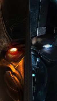 scorpion x sub zero mortal kombat 4k wallpaper