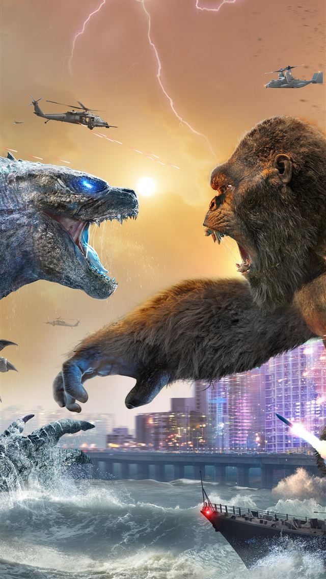 640x1136 godzilla vs kong movie 2021 5k - 2021 movies iPhone Wallpaper