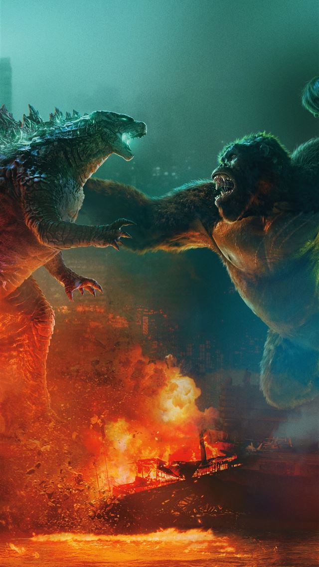 640x1136 godzilla vs kong 15k - 12k iPhone Wallpaper