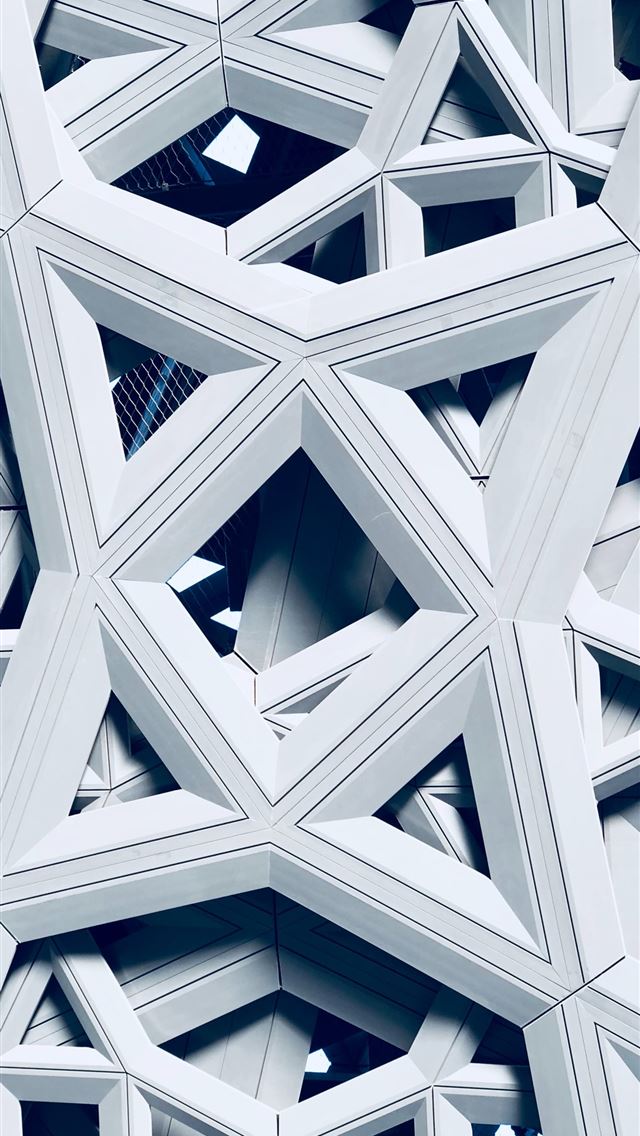 640x1136 closeup photo of white decor - geometric iPhone Wallpaper