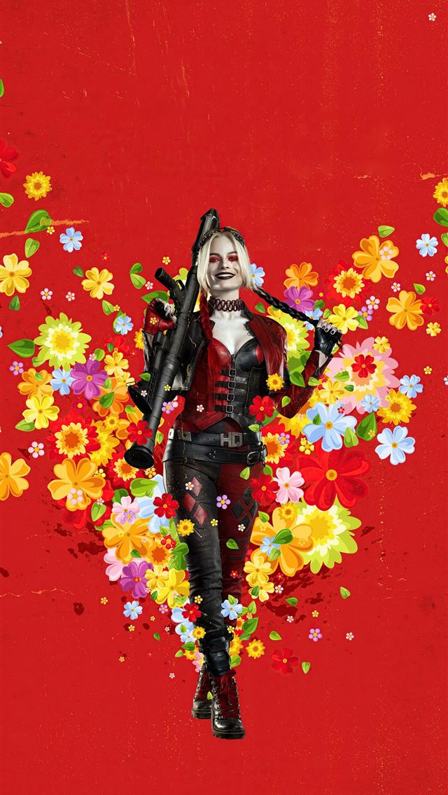 harley quinn the suicide squad 8k iPhone wallpaper 