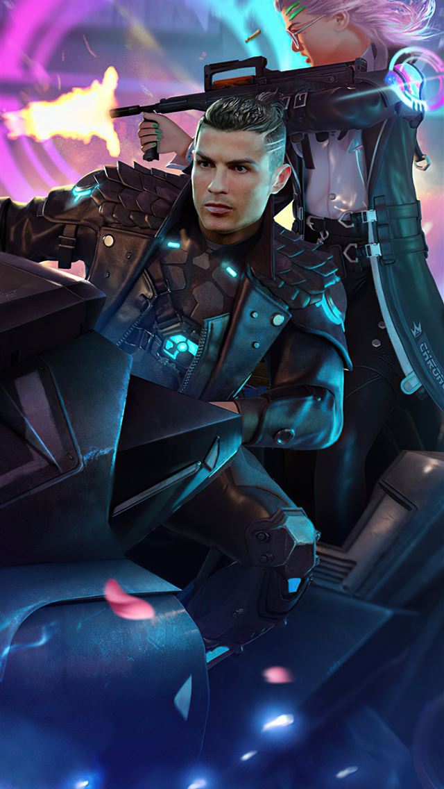 1284x2778 Garena Free Fire Cristiano Ronaldo 5k Samsung Gala... - garena free fire iPhone Wallpaper