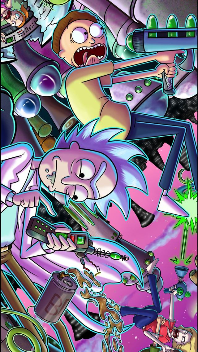 1284x2778 Rick And Morty 4k Android Cave - rick and morty iPhone Wallpaper