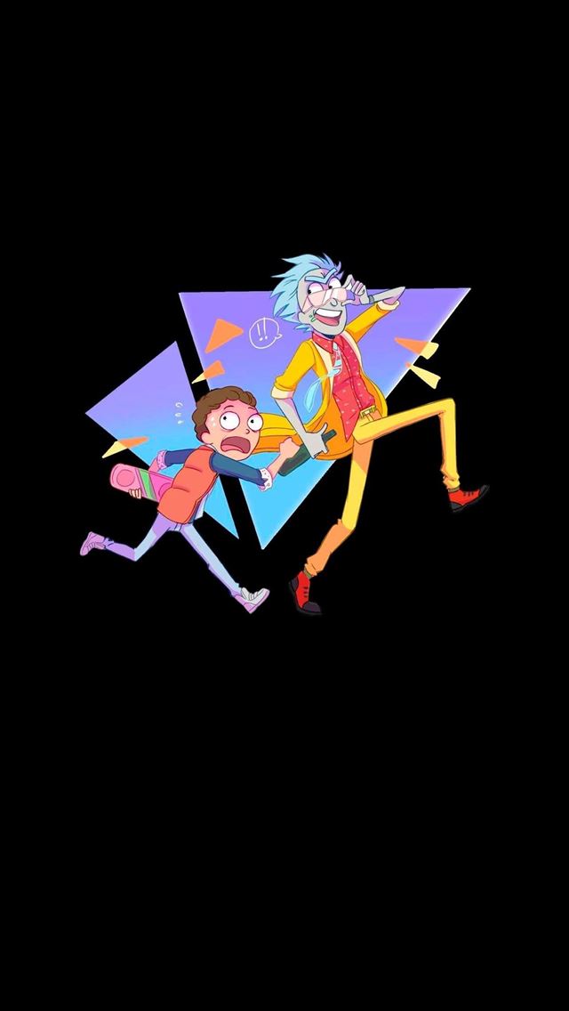 1284x2778 Retro Rick And Morty Cave - rick and morty iPhone Wallpaper