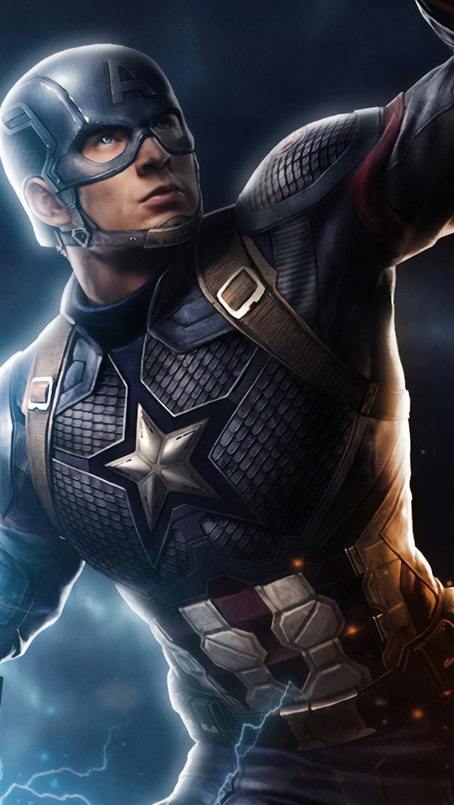 1284x2778 Avengers Endgame Captain America Mjolnir Hammer Li... - captain america iPhone Wallpaper