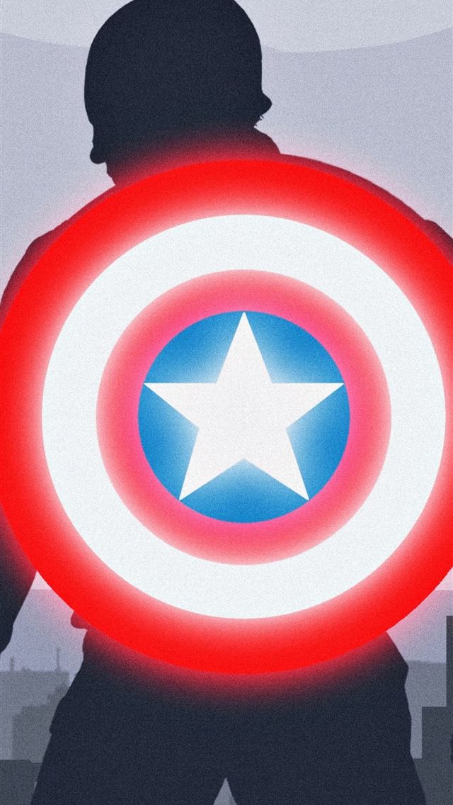 1284x2778 Captain America Shield Minimalist 4K - captain america iPhone Wallpaper