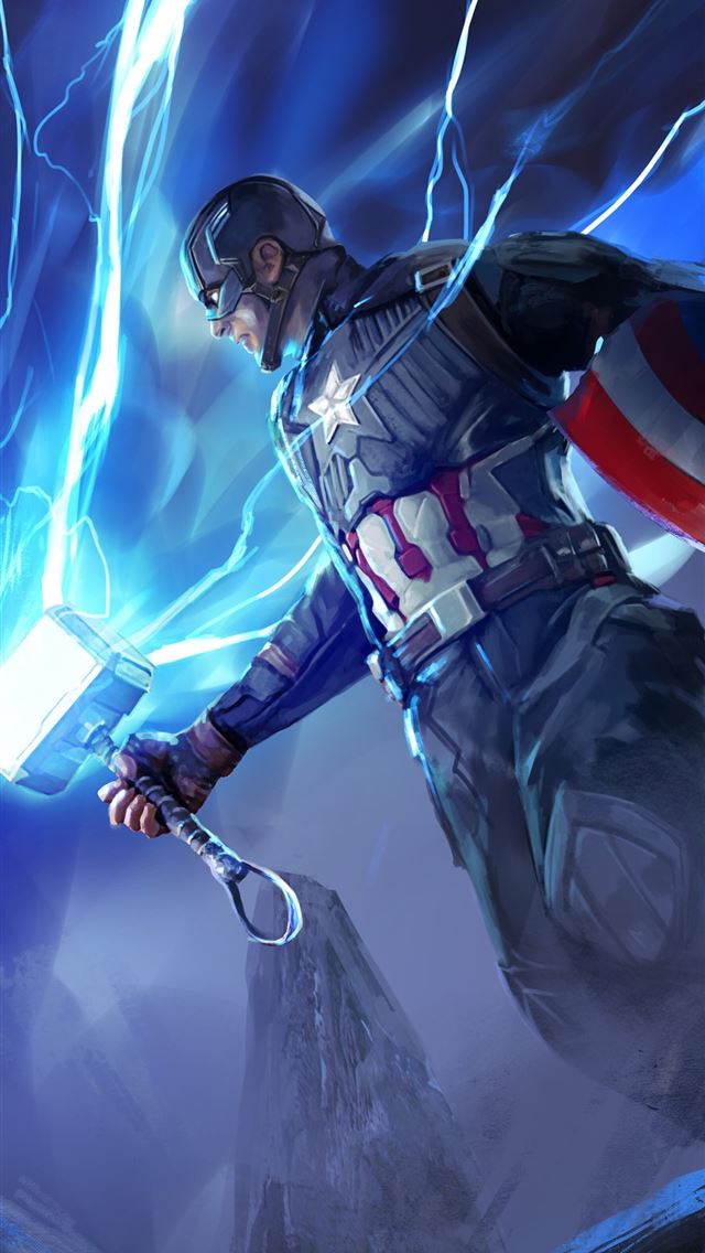 1284x2778 308266 Captain America Mjolnir Hammer Avengers End... - captain america iPhone Wallpaper
