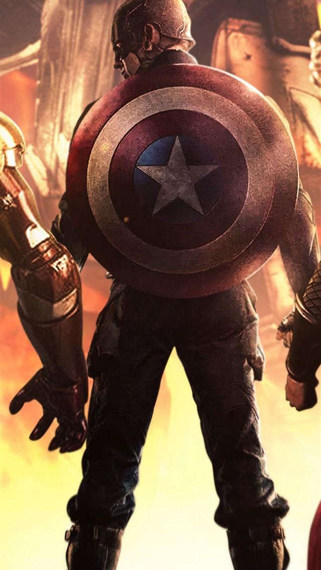1284x2778 Iron Man Thor Captain America Endgame - captain america iPhone Wallpaper