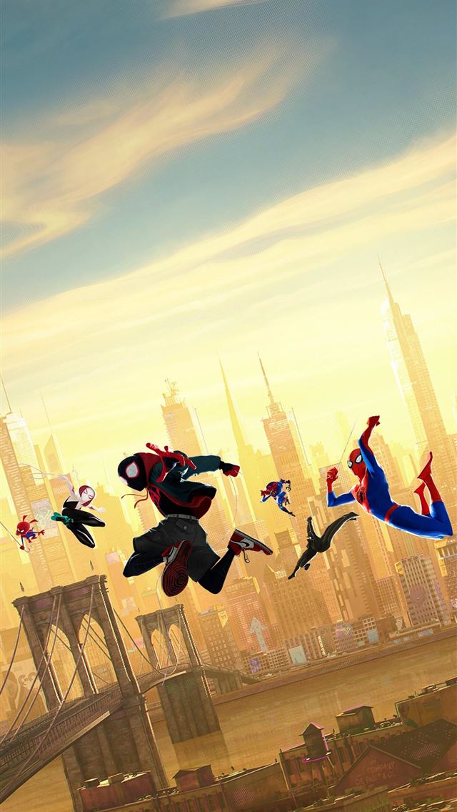 1284x2778 spider man into the spider verse - spider man into the spider verse iPhone Wallpaper