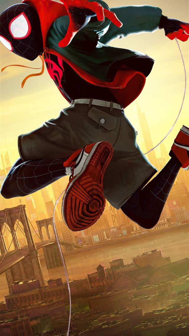 1284x2778 spider man into the spider verse - spider man into the spider verse iPhone Wallpaper