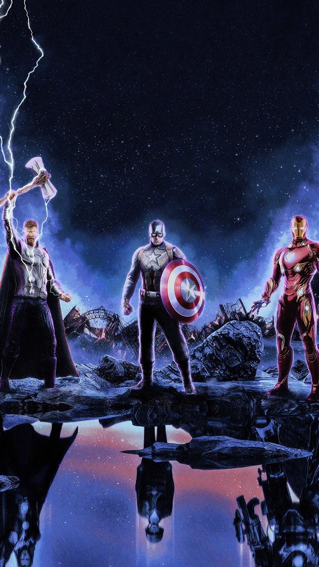 1284x2778 The Trinity Avengers Endgame HD Movies 4K Images P... - avengers endgame iPhone Wallpaper