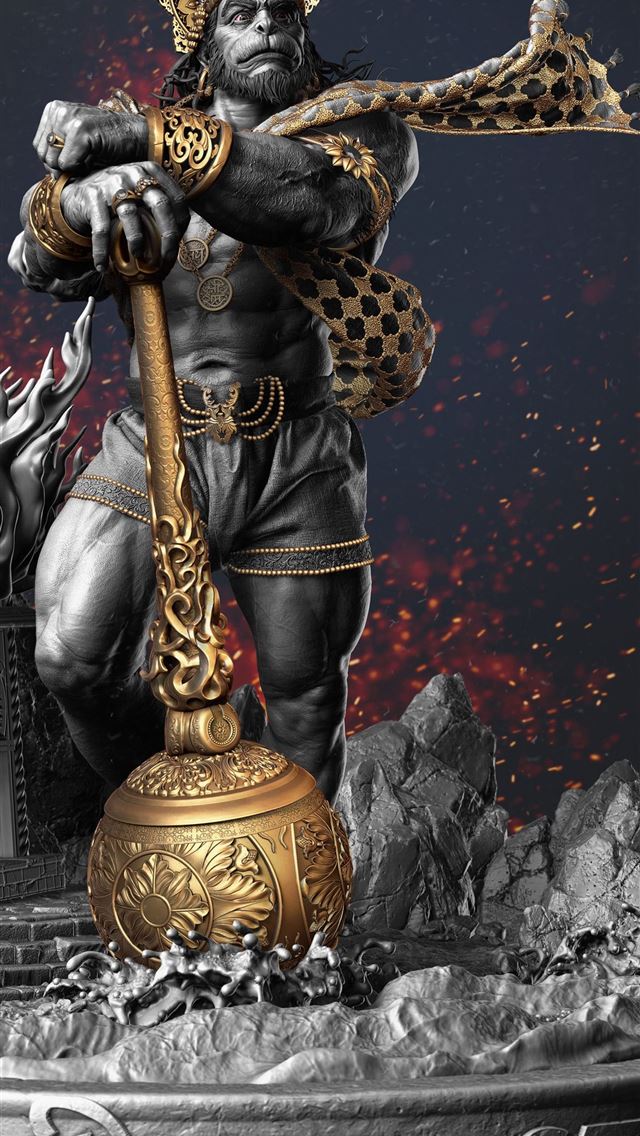 1284x2778 ArtStation Hanuman 3D World Magazine cover Gaurav ... - hanuman iPhone Wallpaper