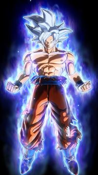 Goku Ultra Instinct Full Body Cave iPhone wallpaper