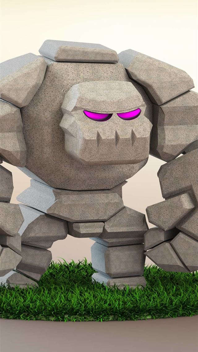 1284x2778 Clash Of Clans Golem 3d Resolution HD Games 4K Ima... - clash of clans iPhone Wallpaper